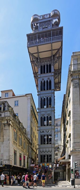 Der 'Elevador de Santa Justa' in Lissabon