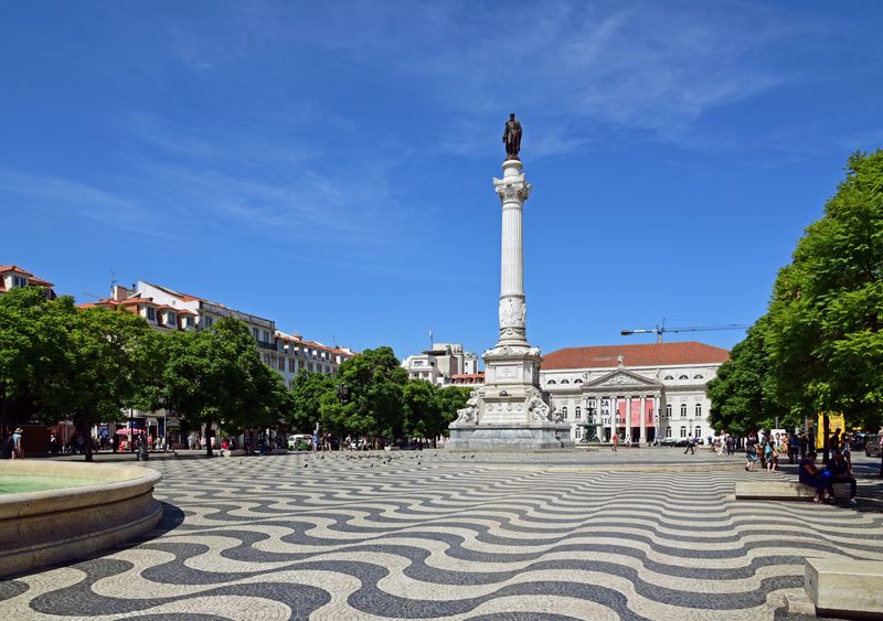 Der Rossio in Lissabon