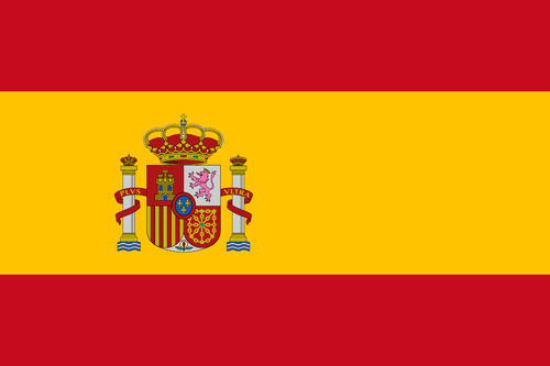 Die Nationalflagge von Spanien