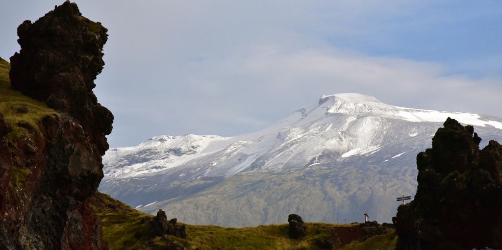 Der Vulkan Snæfellsjökull in Island