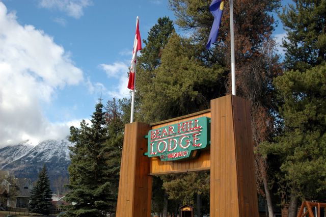 Unsere Unterkunft in Jasper: die Bear Hill Lodge