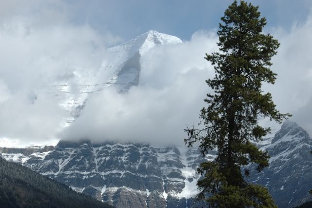 Der Mount Robson, höchster Berg der Rockies