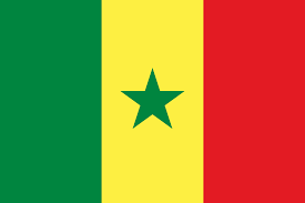 Die Nationalflagge vom Senegal