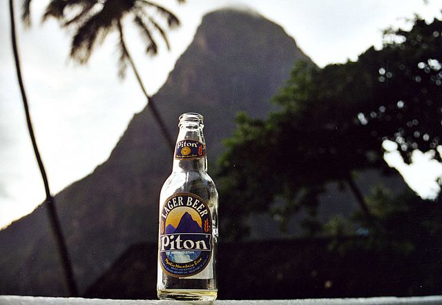 Zwei Pitons in St. Lucia