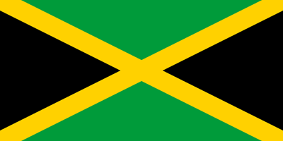 Die Nationalflagge von Jamaika