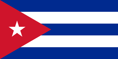 Die Nationalflagge von Kuba