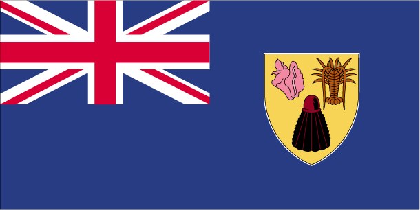 Die Nationalflagge von Turks & Caicos Islands