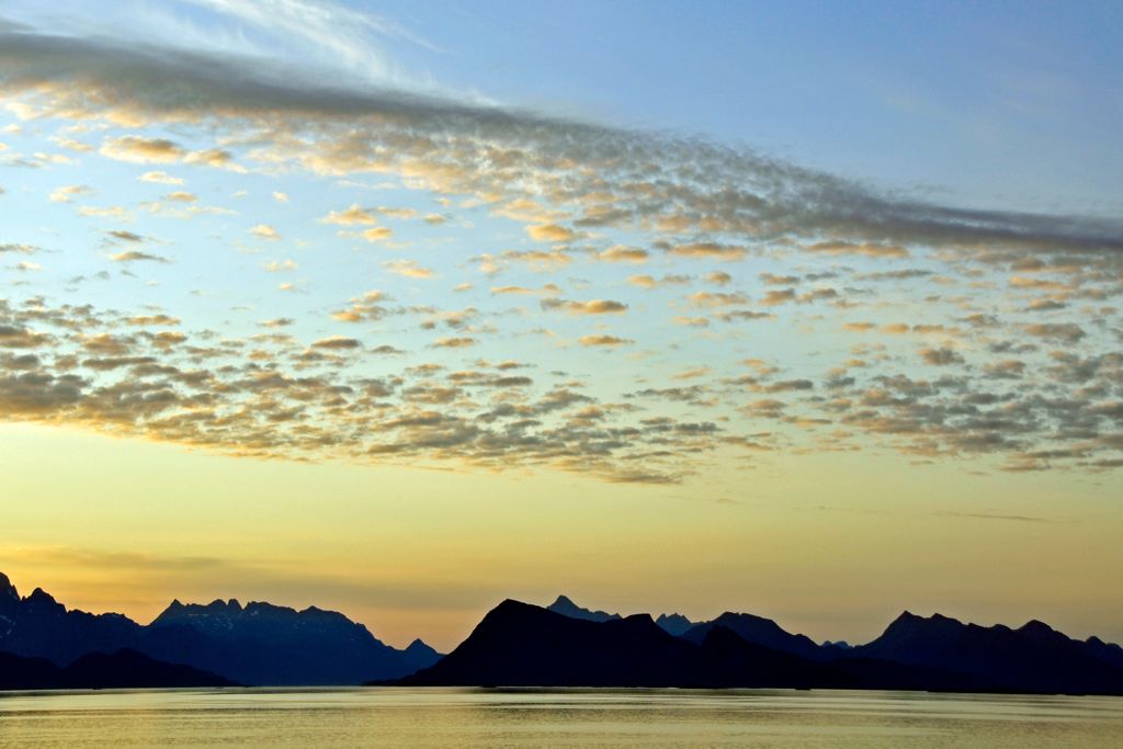 Sonnenuntergang auf den Lofoten / Norwegen