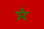 Die Nationalflagge von Marokko