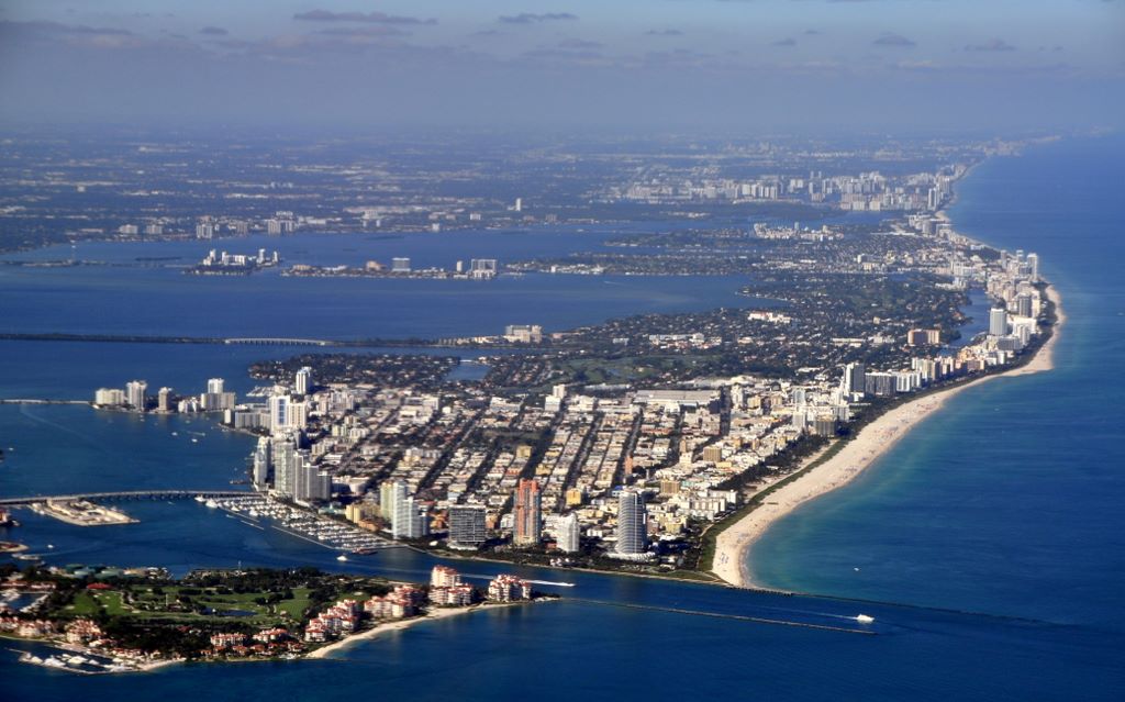 Blick auf Miami Beach