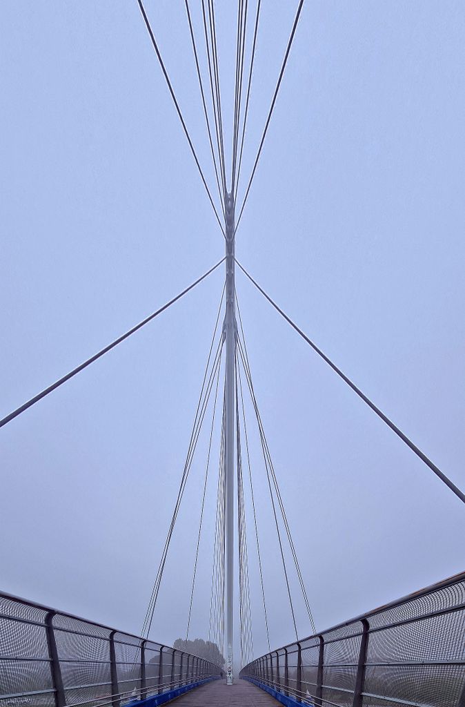 Eine Brücke zum San Giuliano Park in Mestre