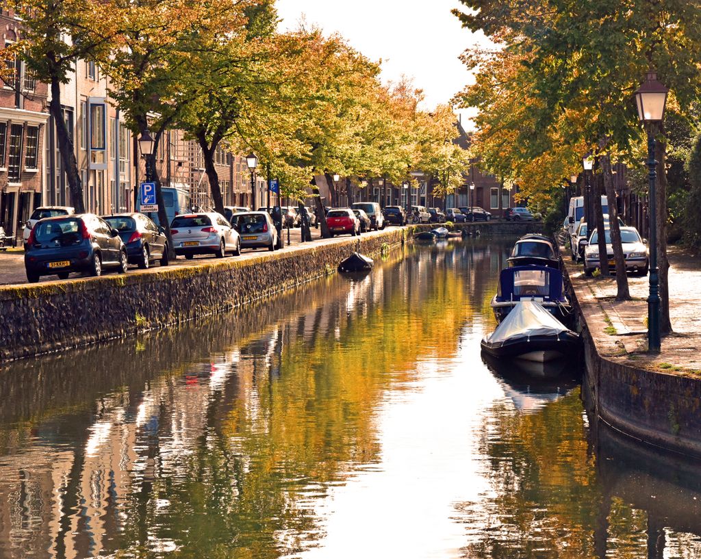 Ein Kanal in Hoorn