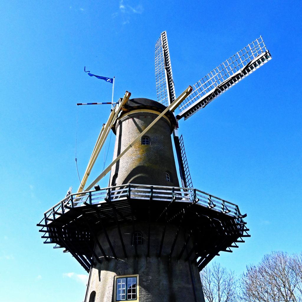 Die Windmühle De Hoop in Hellevoetsluis / Niederlande