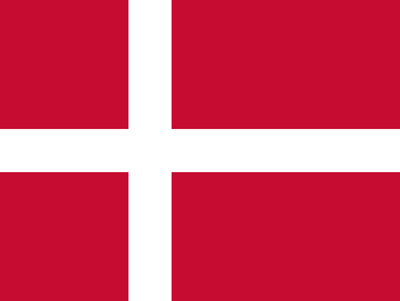 Die Nationalflagge von Dänemark