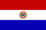 Die Nationalflagge von Paraquay