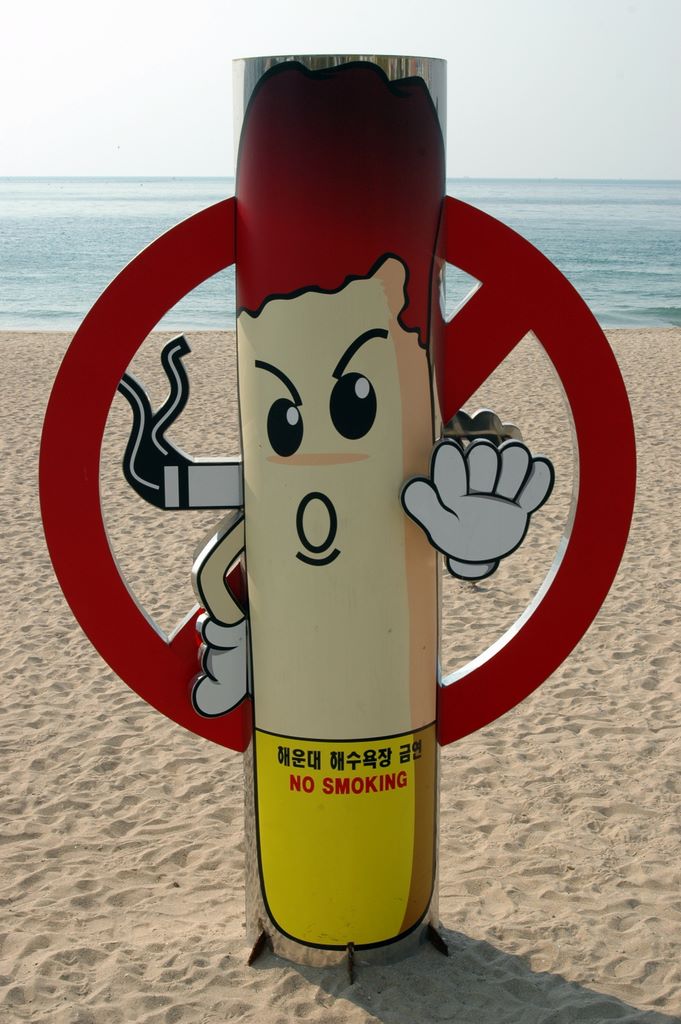 Kein Rauch an der Beach