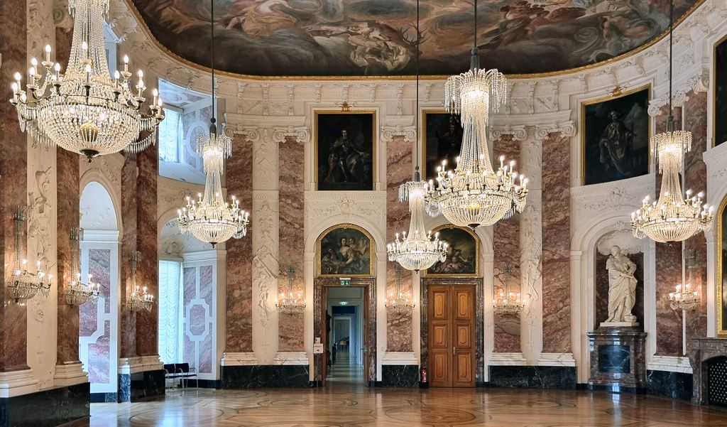 Der Rittersaal im Schloss von Mannheim