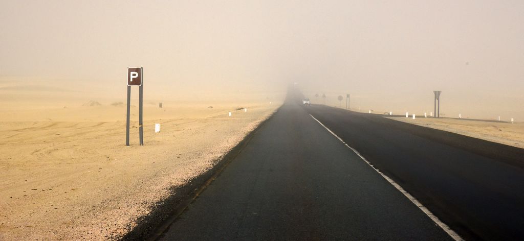 Nebel nahe Swakopmund