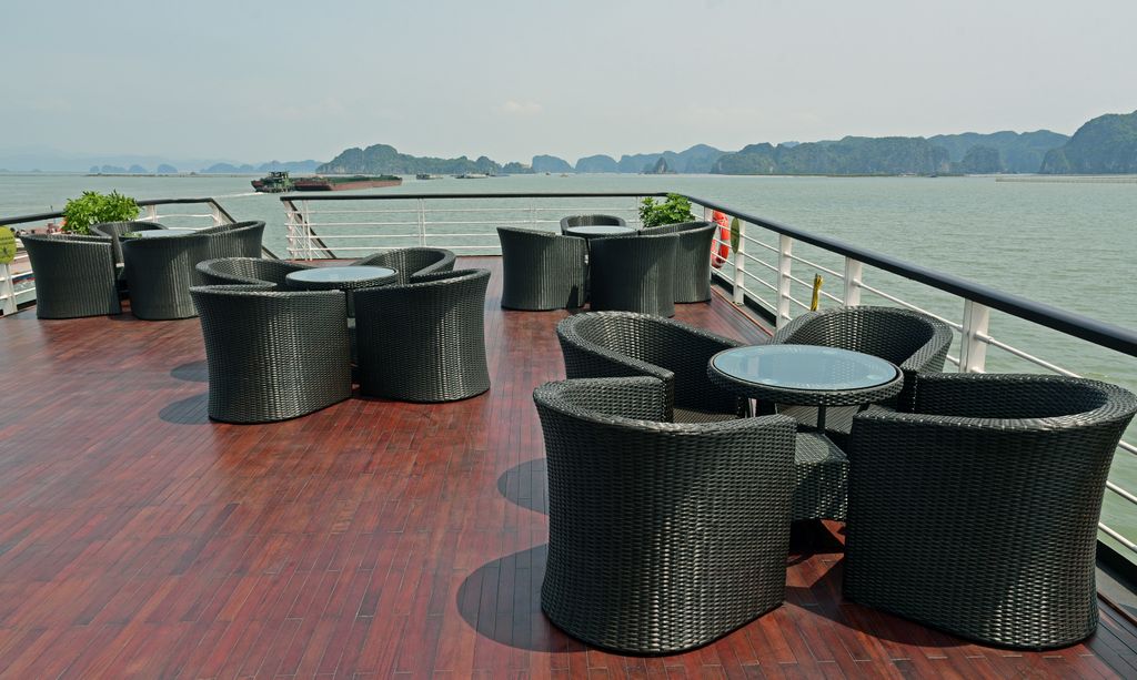 An Bord der Orchid Cruises in der Halong Bay