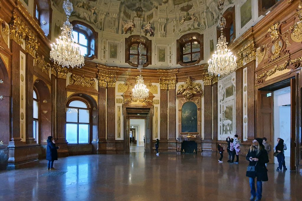 Im Schloss Belvedere in Wien