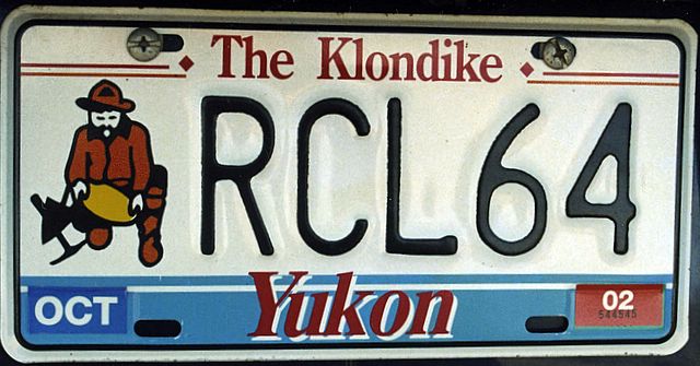 Autokennzeichen vom Yukon